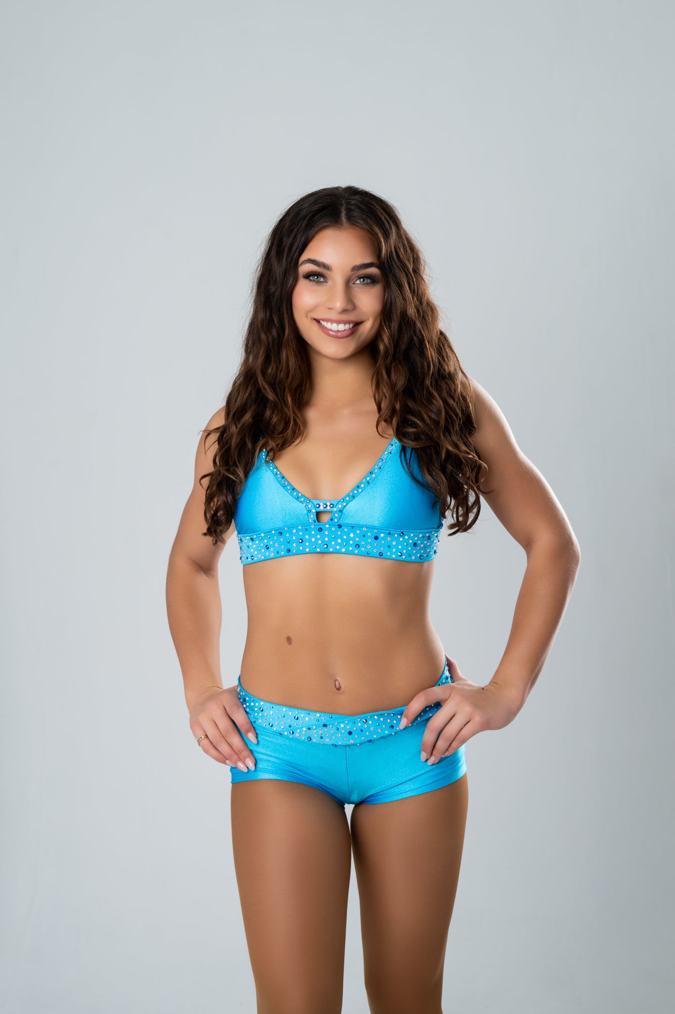 Bright Turquoise Triangle Top Audition Set