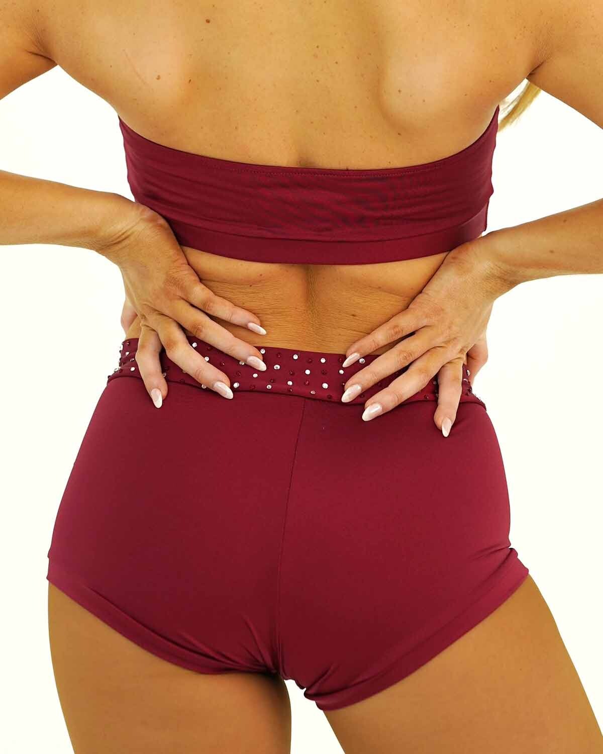 Burgundy V Cut Short - Med/Large