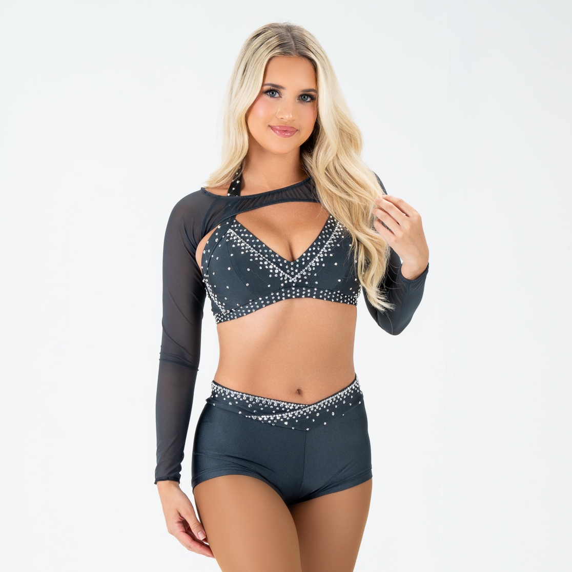 Charcoal Long Sleeve Bolero