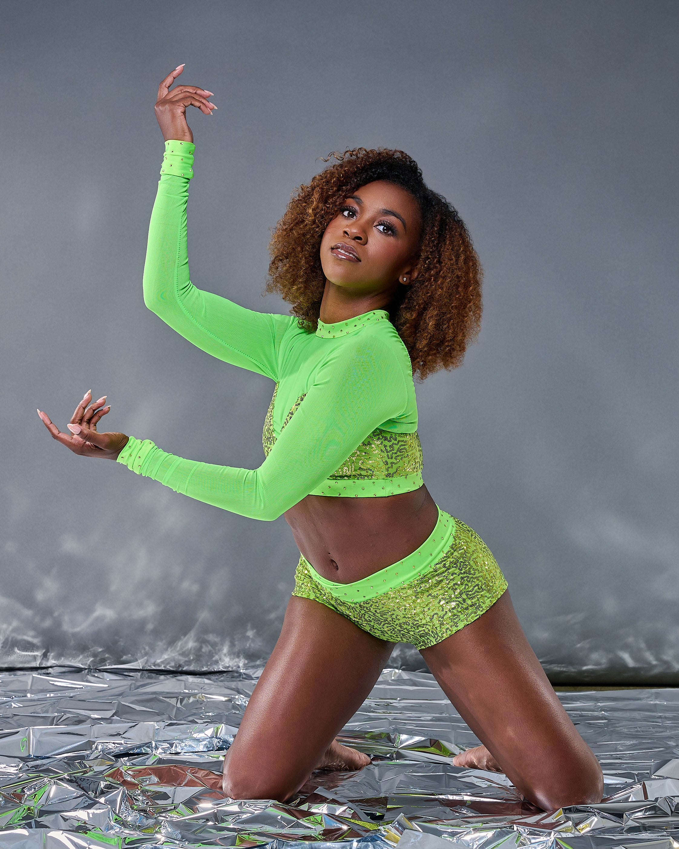 Neon Green Sequin Audition Set - Small