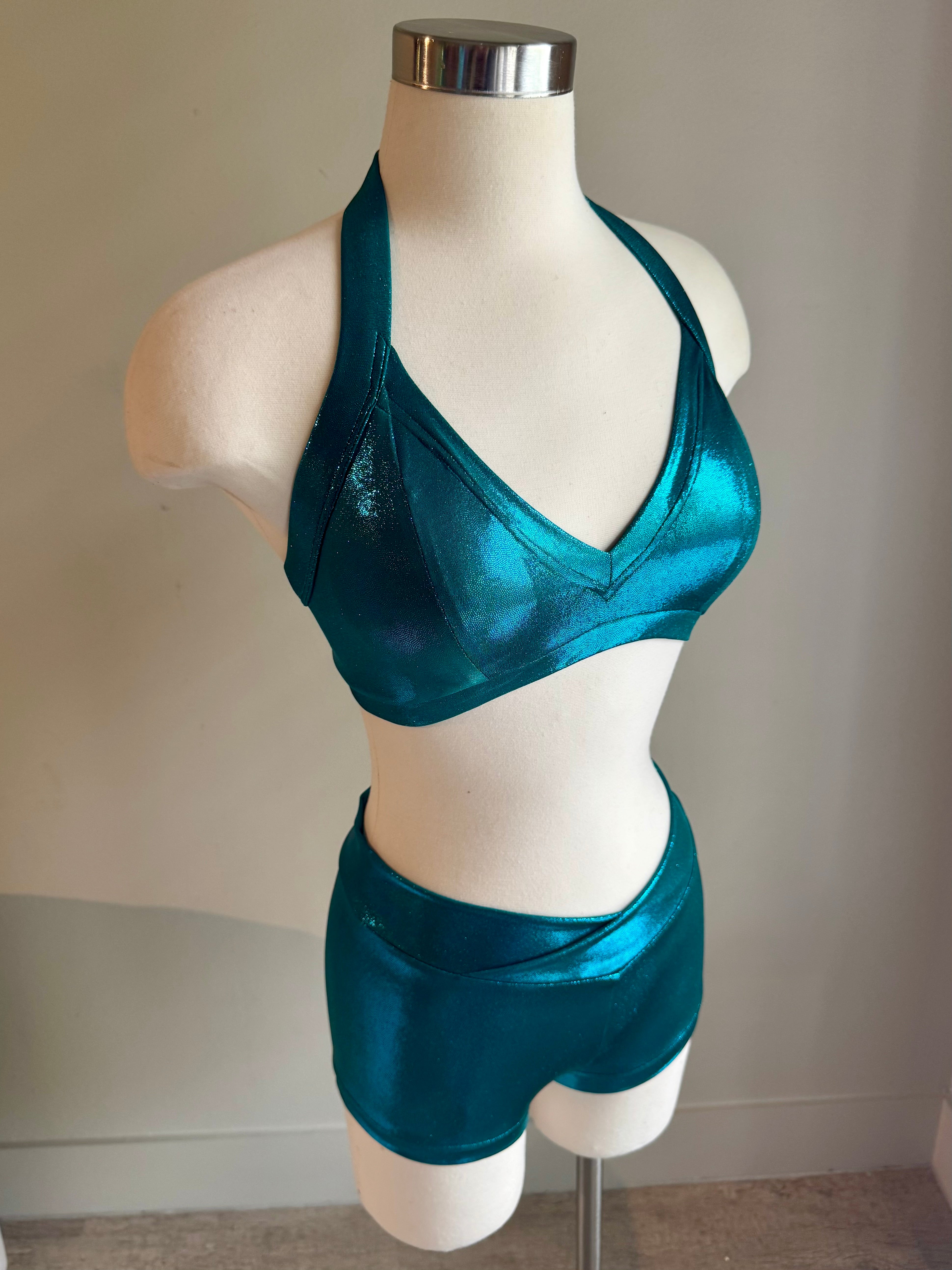 Metallic Turquoise Sweetheart Set - Small