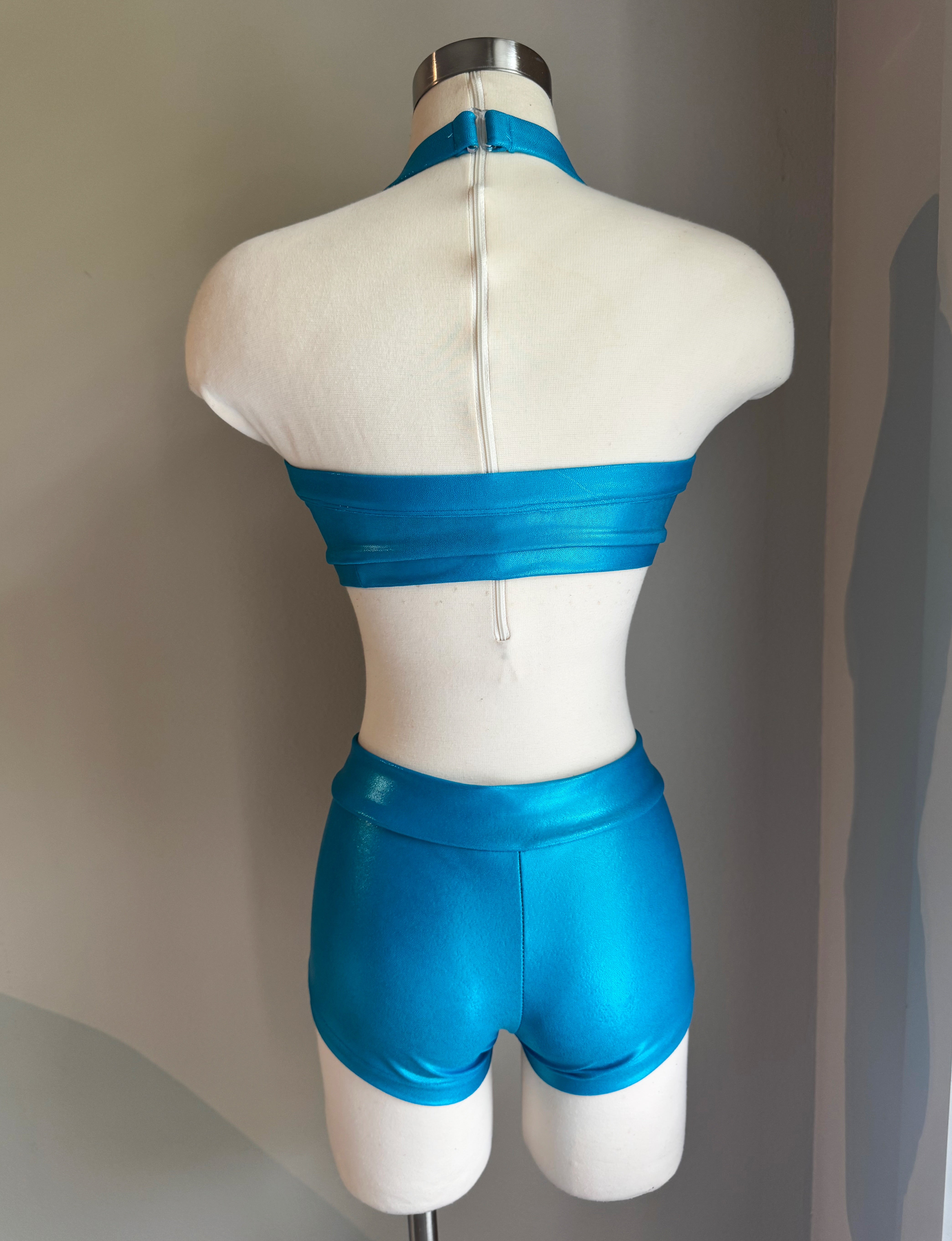 Matte Metallic Turquoise Sweetheart Set - Small