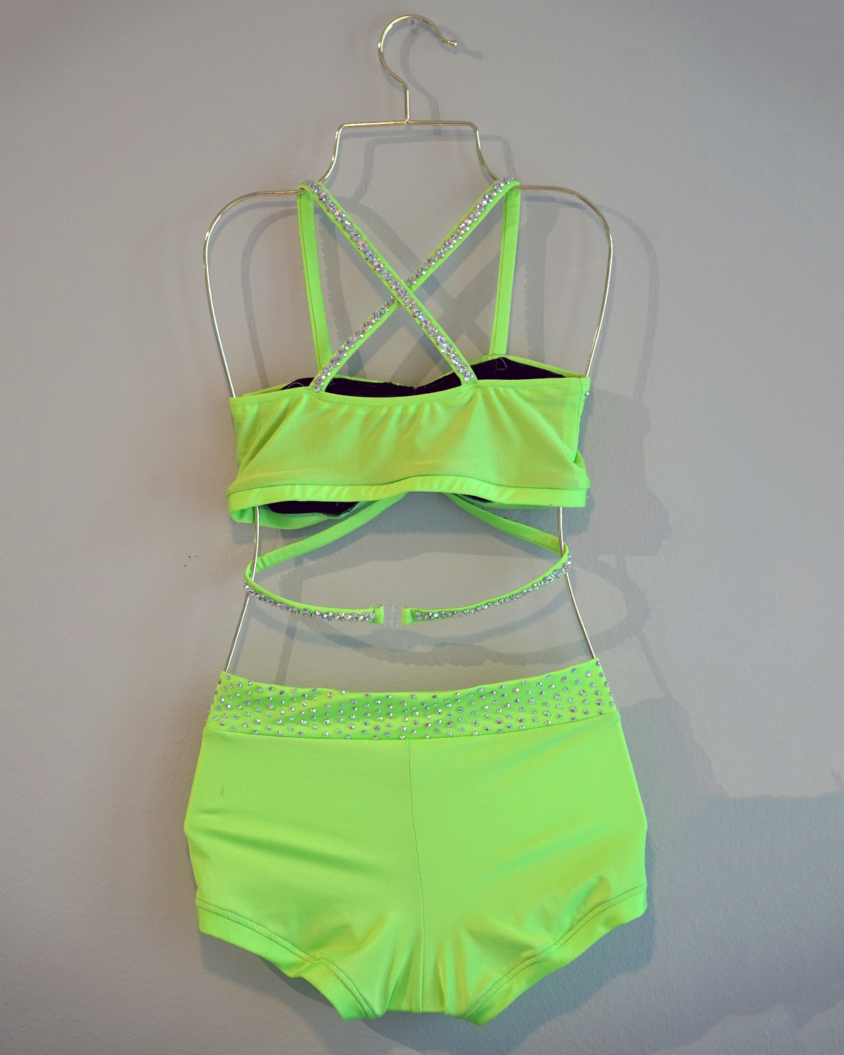 Neon Lime Strappy Bandeau Audition Set