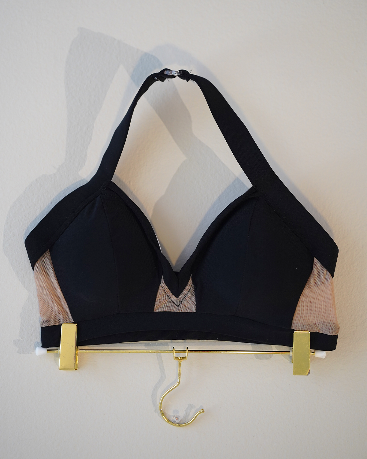 Black Sweetheart Mesh Top - Small