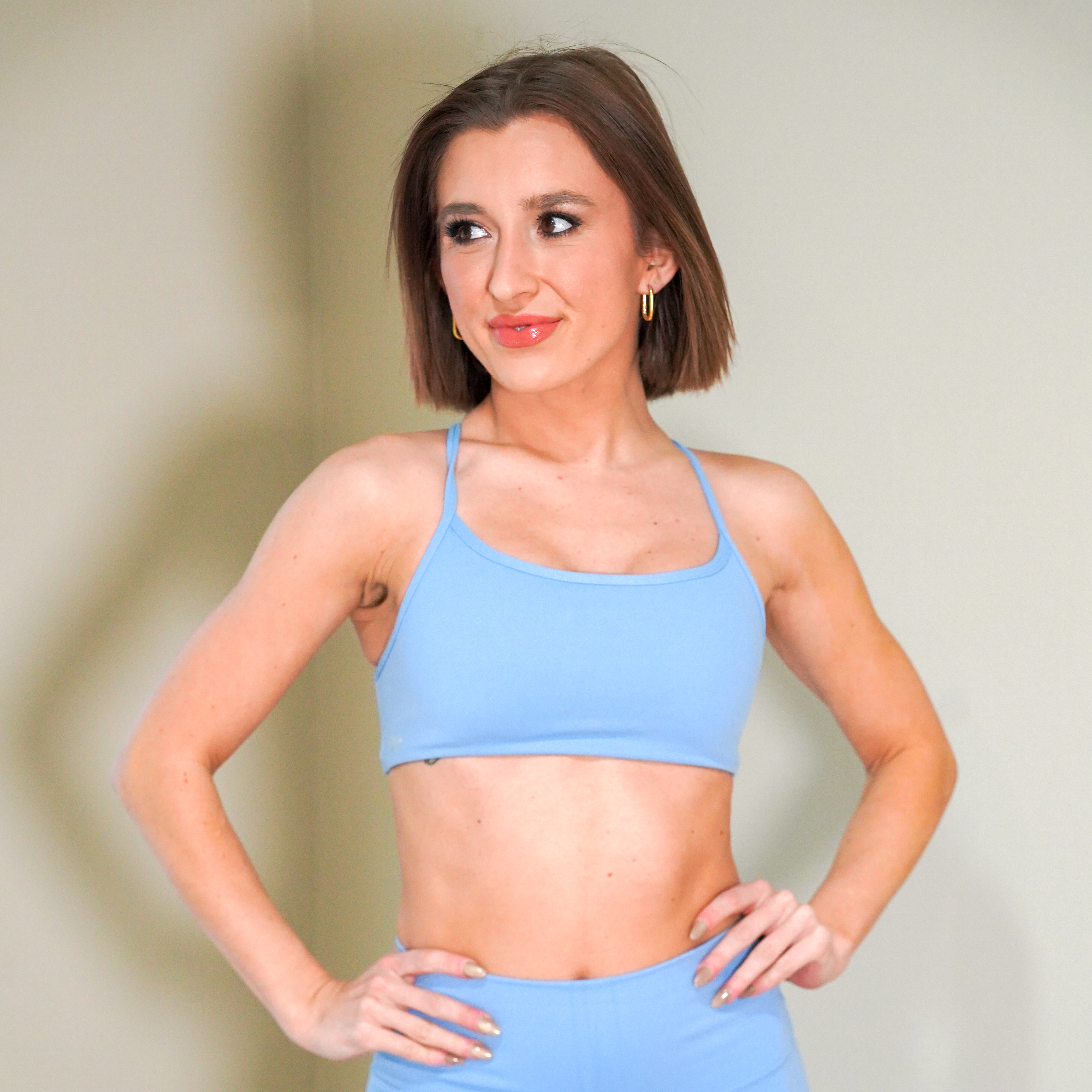 Melly's Active Open Back Sports Bra