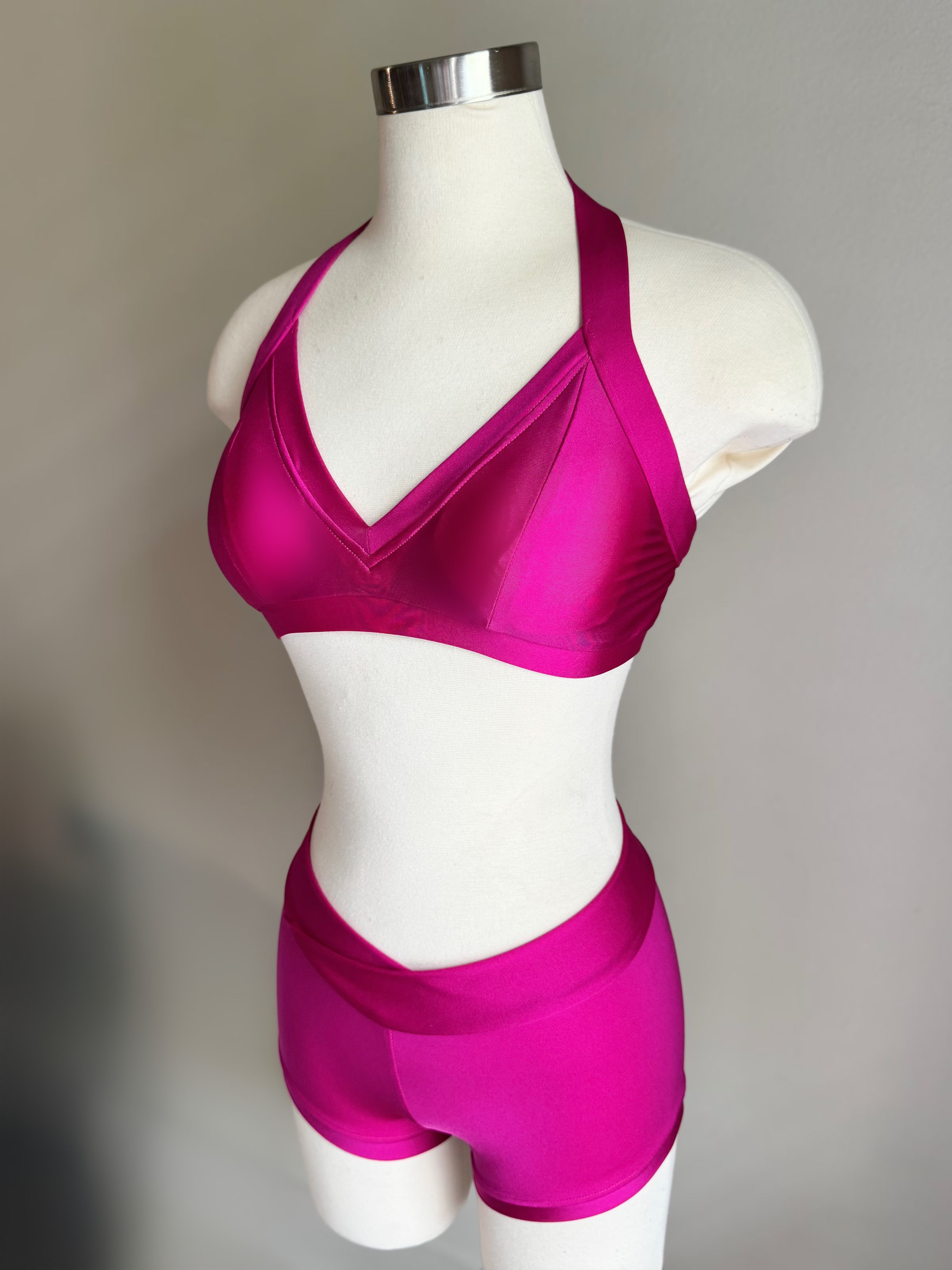 Hot Pink Sweetheart Top & V Short - Small
