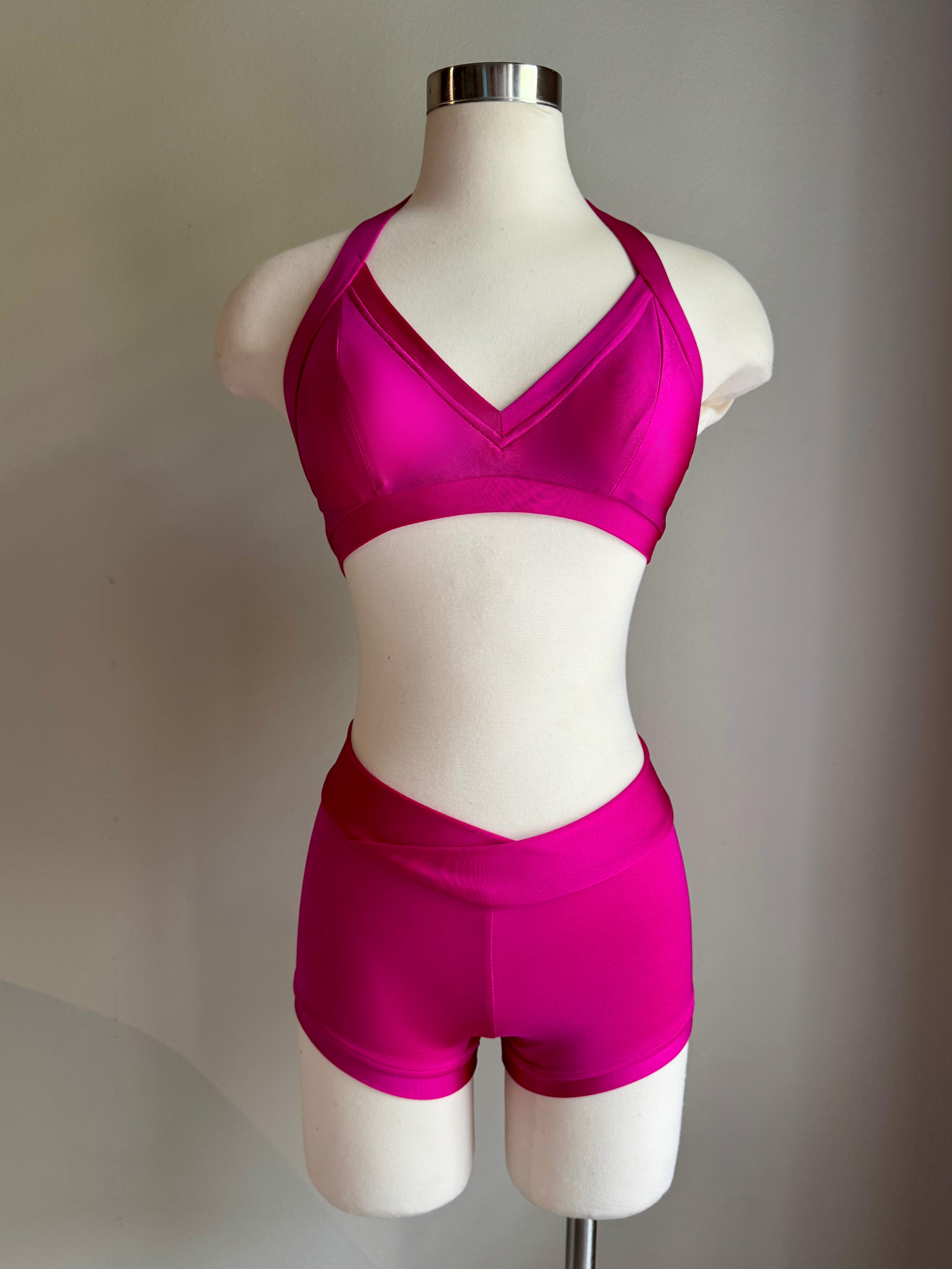 Hot Pink Sweetheart Top & V Short - Small