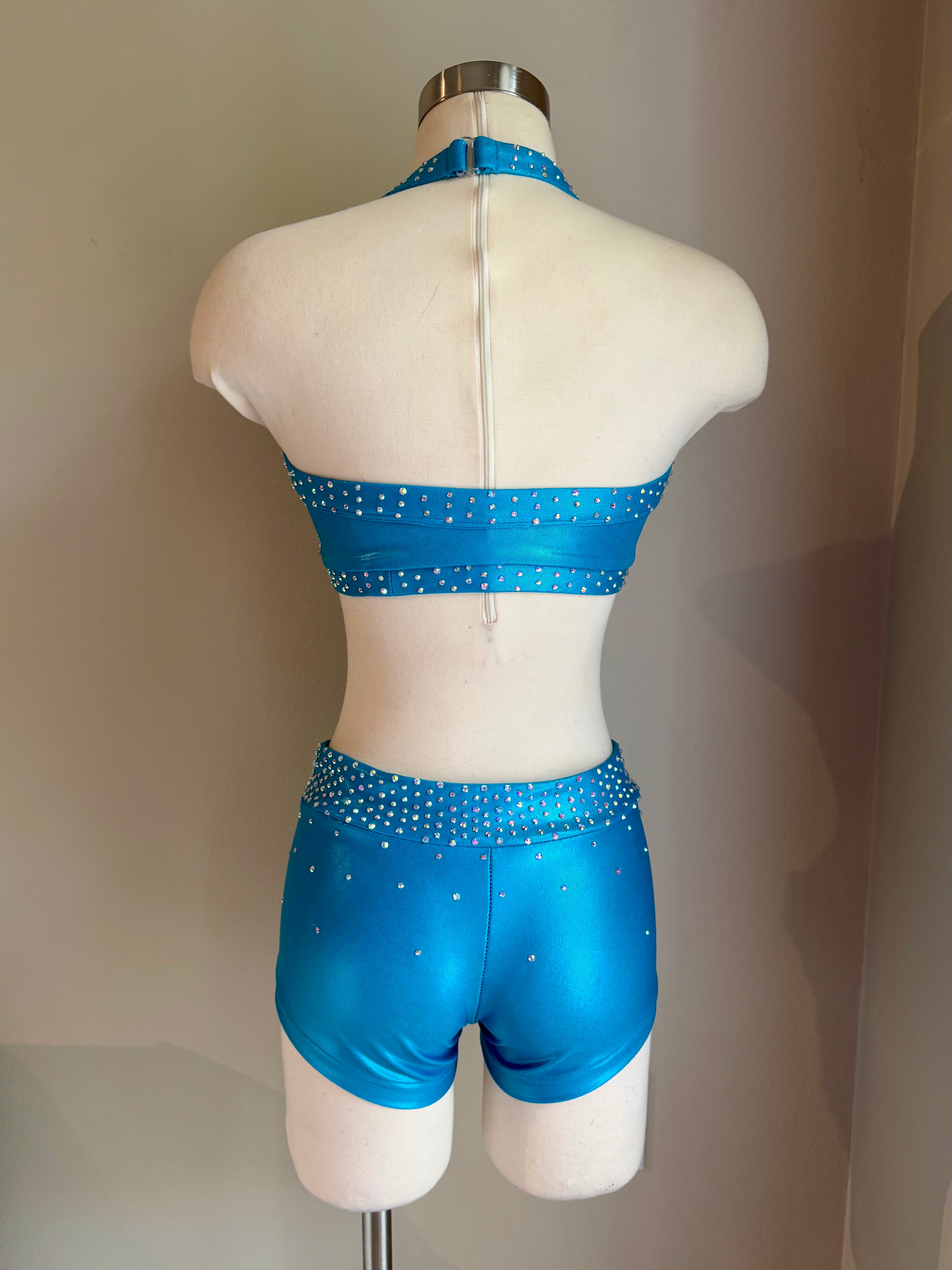 Matte Metallic Turquoise Sweetheart Set - Small