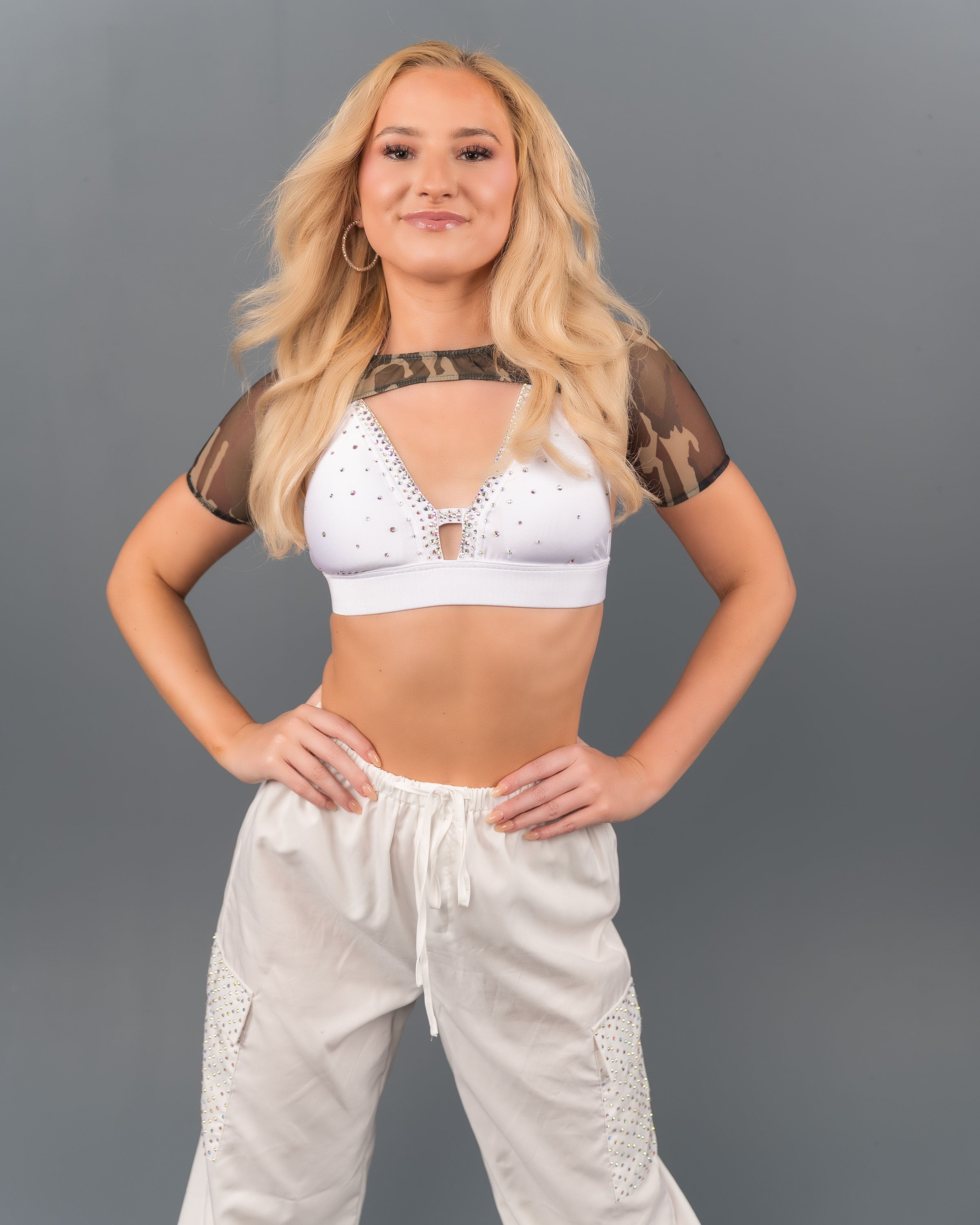 Camo Mesh Mini Bolero