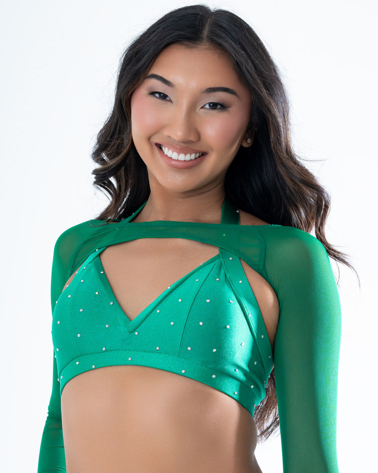 Emerald Sweetheart Halter Top