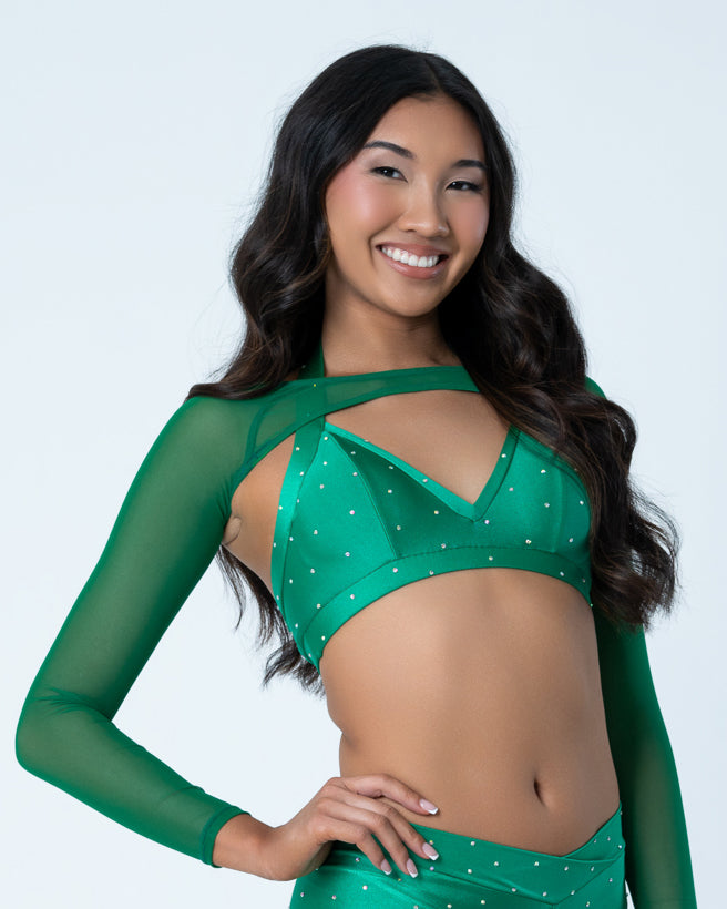 Emerald Sweetheart Halter Top