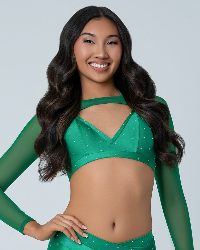 Emerald Sweetheart Halter Top